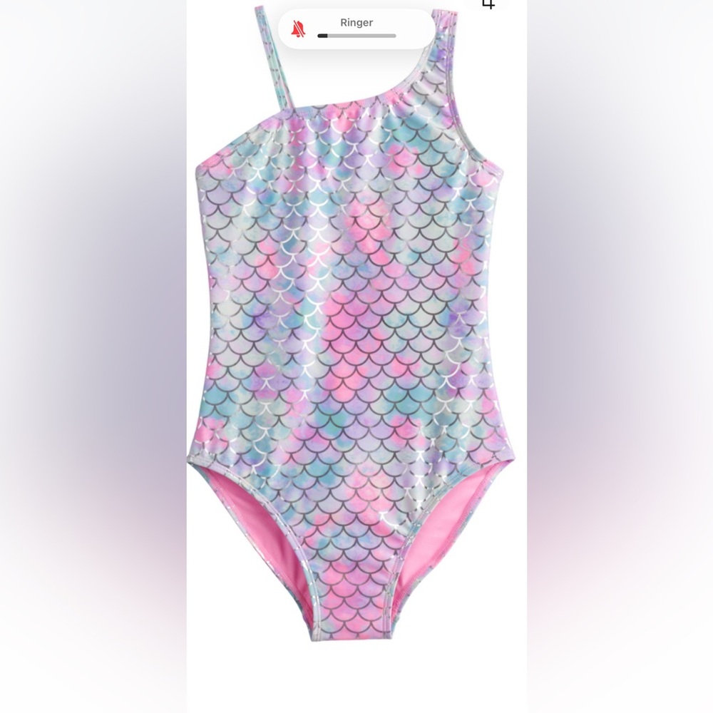 SO Kids Pastel Mermaid One Piece Swimsuit